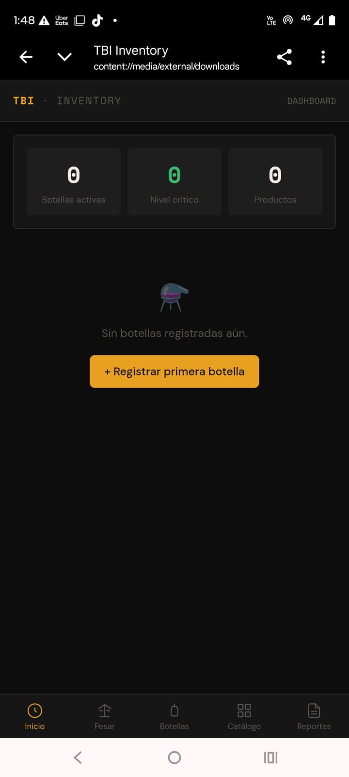 TBI Inventory — Reporte de consumo exportable en CSV